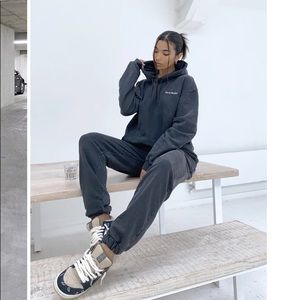 Deck Studio Acid wash hoodie and sweatpants